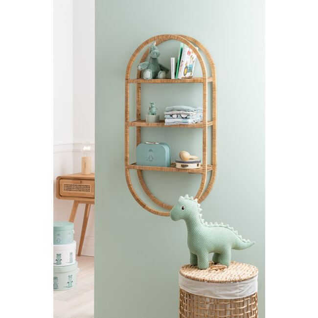 J-Line WALL RACK OV 3PL PLIAB RAT NAT