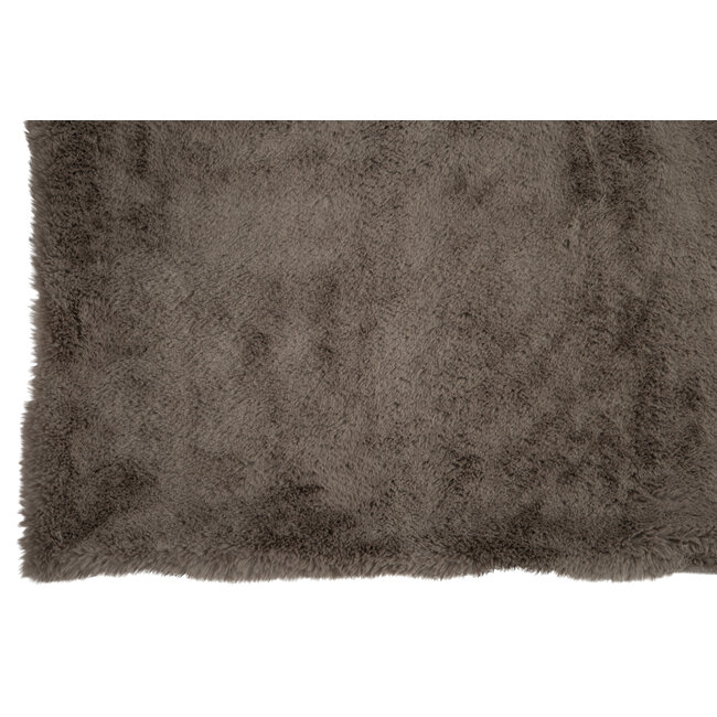 J-Line Plaid Cutie muisgrijs 180 x 130 cm