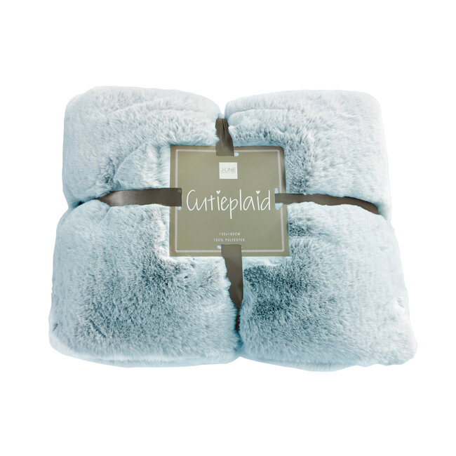 J-Line Plaid cutie licht blauw 180 x 130 cm