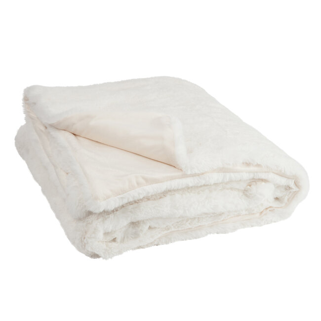 J-Line Plaid cutie wit 180 x 130 cm