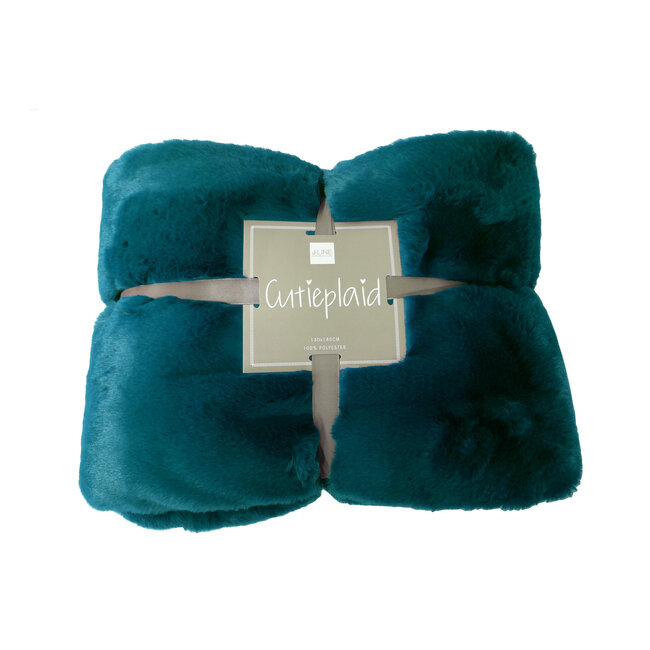 J-Line Plaid Cutie petrol 180 x 130 cm