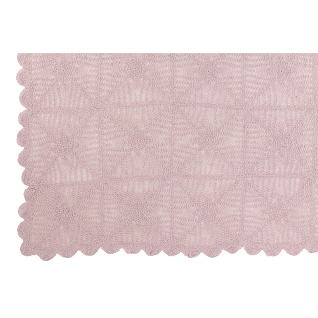 J-Line TABLECLOTH MIA LACE COT VIOL