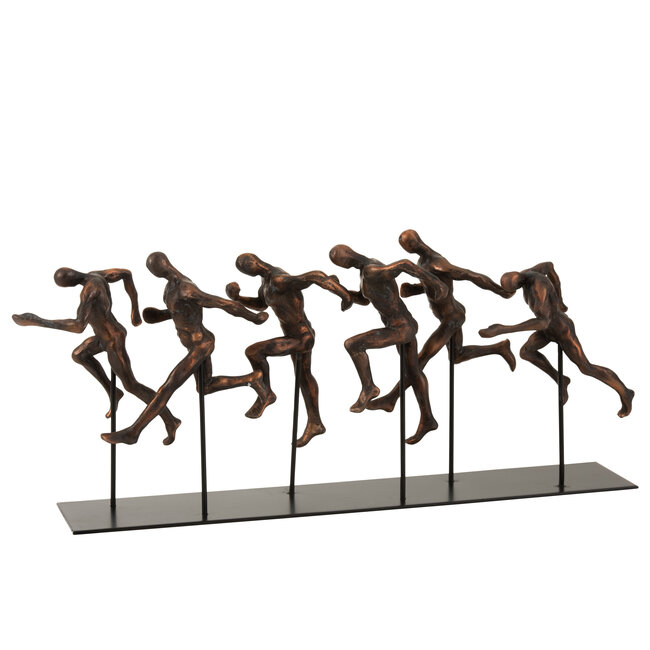 J-Line Modern beeld rennende mannen op atletiekbaan