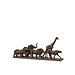 J-Line 5 ANIMALS IN A ROW POLY BR S
