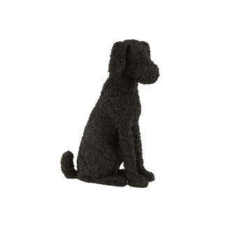 J-Line Hond Dobby zwart zittend 49 cm hoog