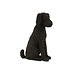 J-Line Hond Dobby zwart zittend 49 cm hoog