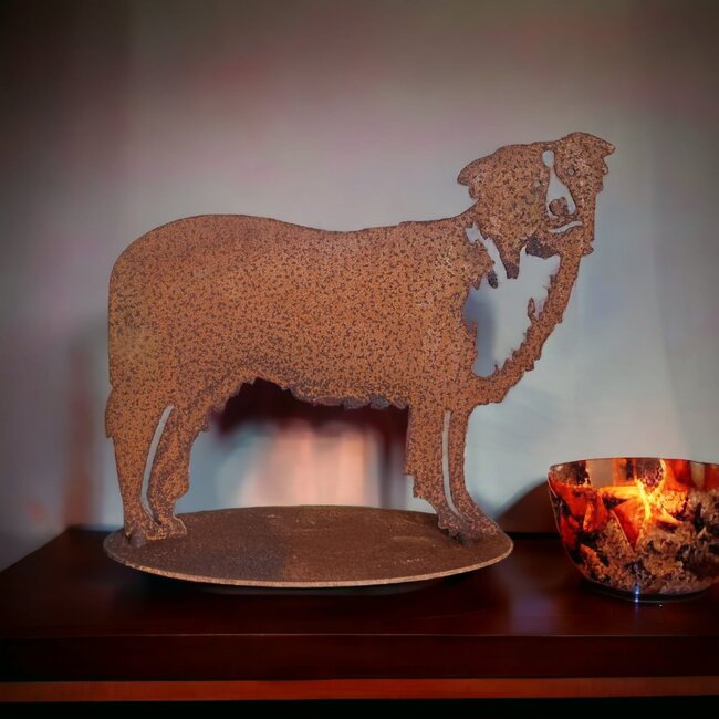 Dream-Garden Tuinbeeld  Dobby de  border collie -B38 x H26cm