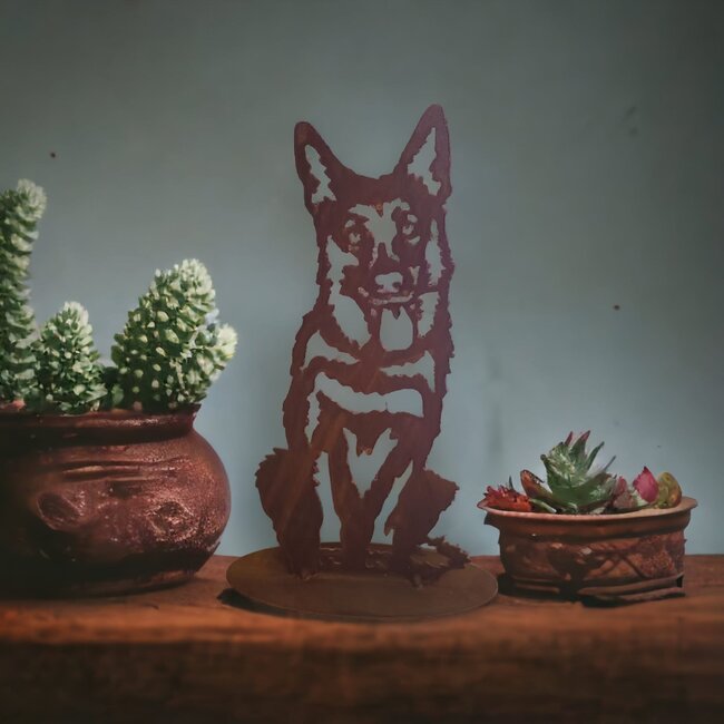 Dream-Garden Tuinbeeld  Hutch de  herdershond -B16 x H35.5 cm