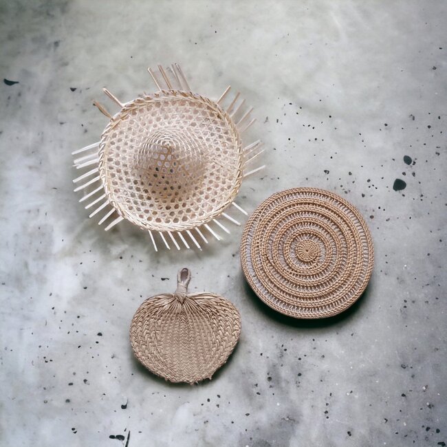 Bali-Dreams Set 14 wanddecoratie wand - veranda decoratie 3 stuks