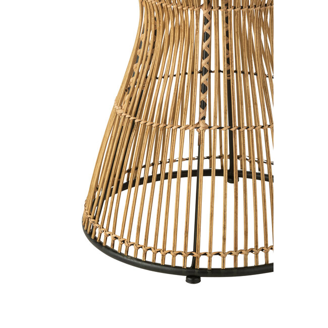 J-Line Bijzettafel rond rotan 63x61x63cm