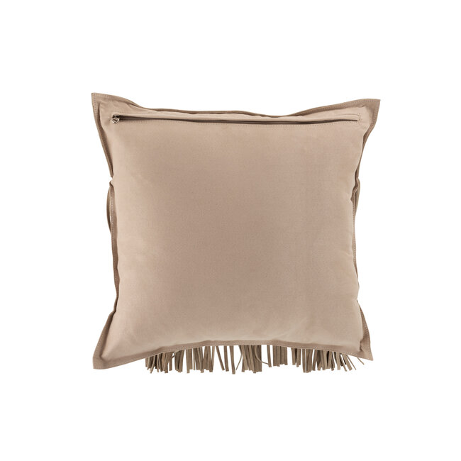 J-Line KUSSEN KWASTJES SQ LEER L GRIJS