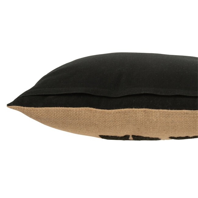 J-Line KUSSEN OLIFANT TEX NAT/ZWART S