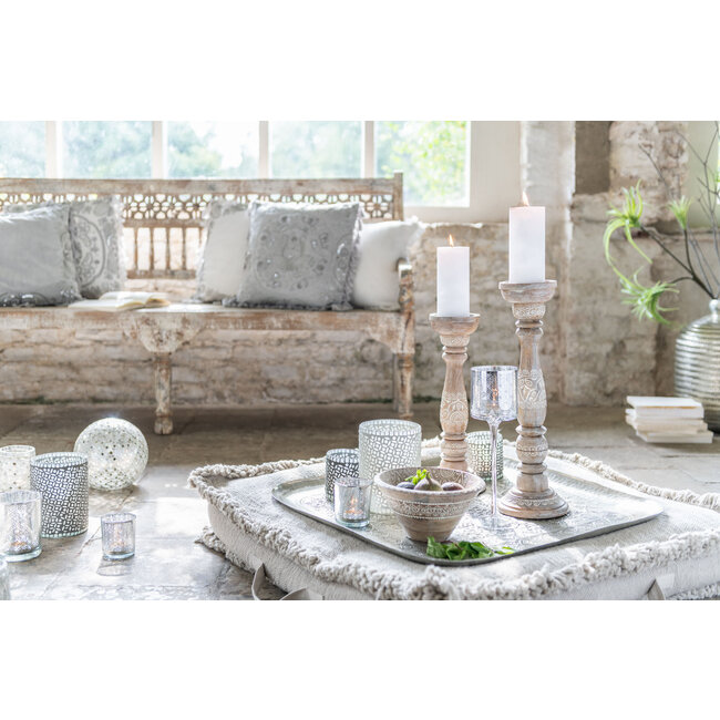 J-Line MOR EDG KUSSEN+GRIJS VELV TAS