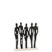 J-Line FIGUUR IN EEN RIJ ALU/MARB BL/WH