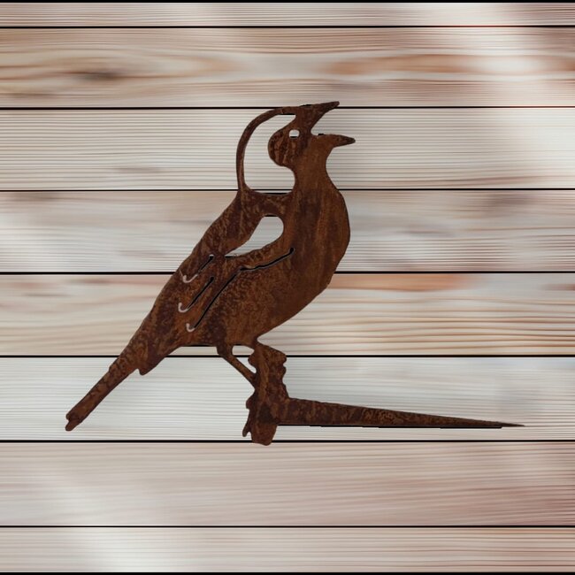 Dream-Garden Tuindecoratie tjilpende vink  met pin  20x27 cm