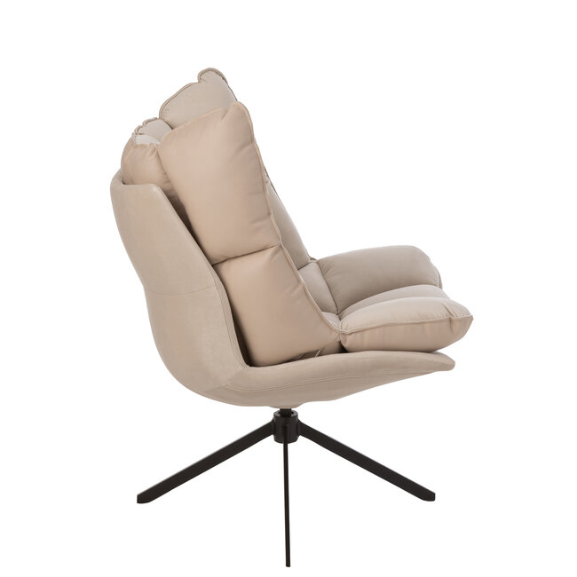 J-Line Cosy lounge - relax stoel beige