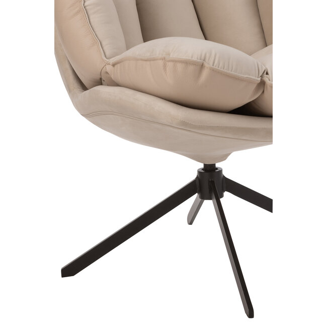J-Line Cosy lounge - relax stoel beige