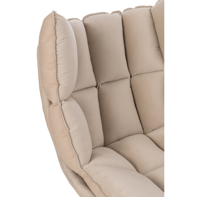 J-Line Cosy lounge - relax stoel beige