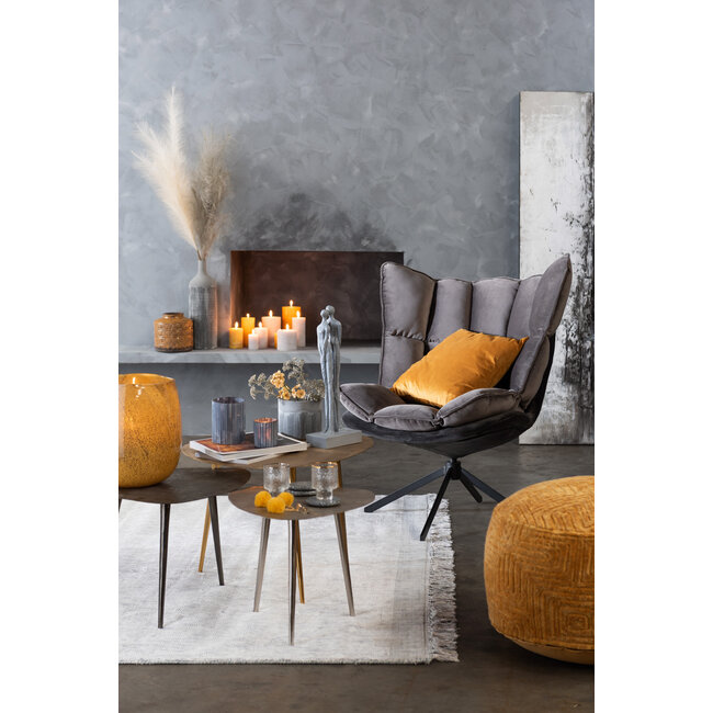 J-Line Cosy lounge - relax stoel grijs