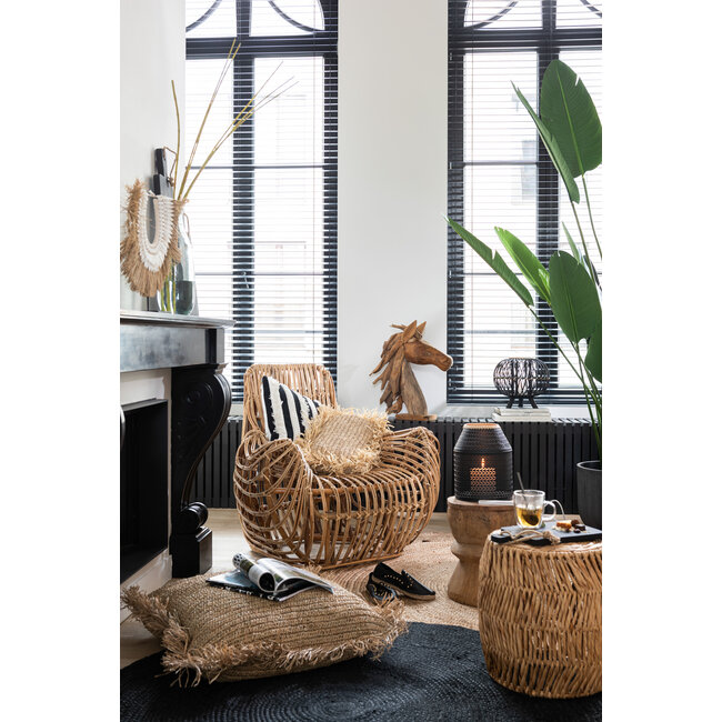 J-Line ZITTING ANA ROTAN NATUURLIJK