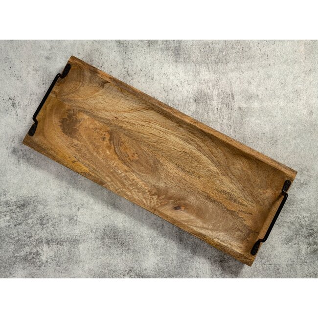 Dream-Living Mangohouten dienblad met handvat 50x20x7cm