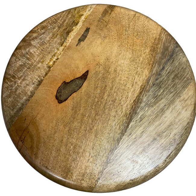 Dream-Living Draaikrukset 2-delig barkruk kruk draaistoel in hoogte verstelbaar Liverpool hout metalen frame