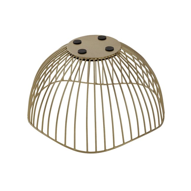 Dream-Living Fruitschaal Wave metaal 2 delig  goud ø 25 H 14 cm