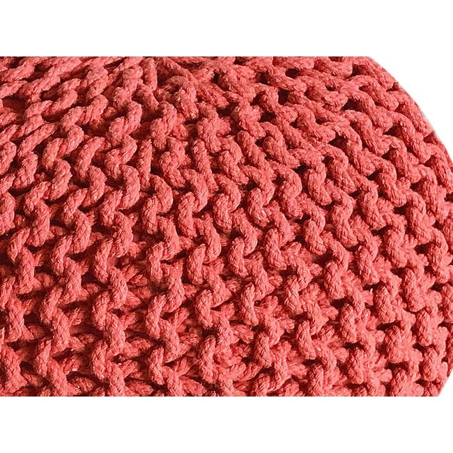 Dream-Living Duurzame Poef Ø 45 cm terracotta voor binnen- buiten- zwembad