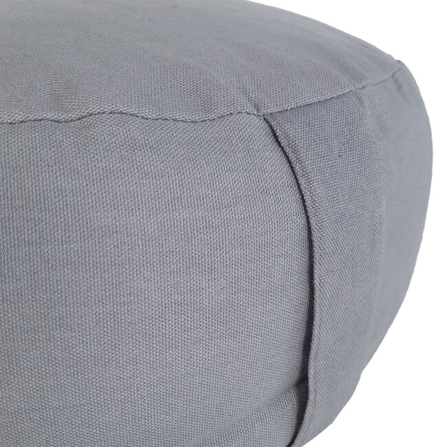 Dream-Living Yogakussen Meditatiekussen Lotus cool grijs 16 x ø 31 cm wasbare hoes