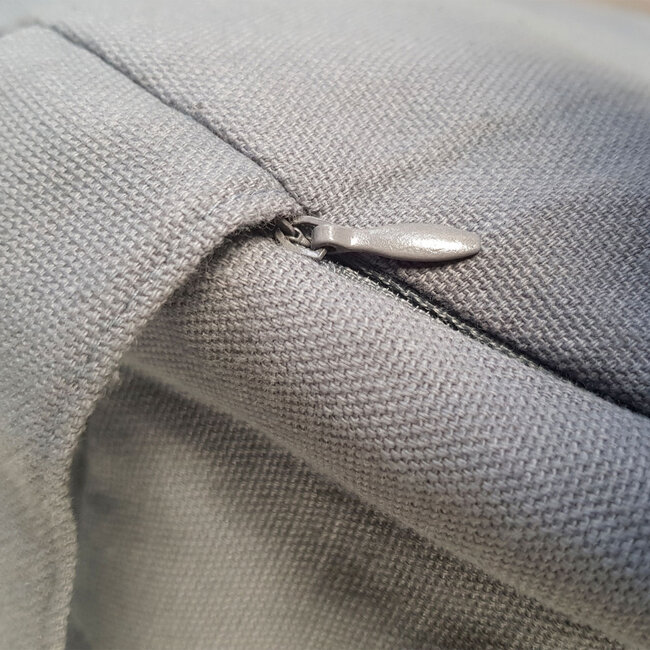 Dream-Living Yogakussen Meditatiekussen Lotus cool grijs 16 x ø 31 cm wasbare hoes