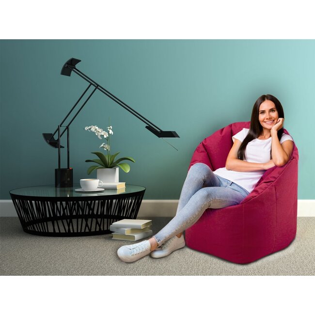 Dream-Garden Stoel Zitzak Tuinstoel Ø 70 H 80 cm Buiten Rood - Bordeaux