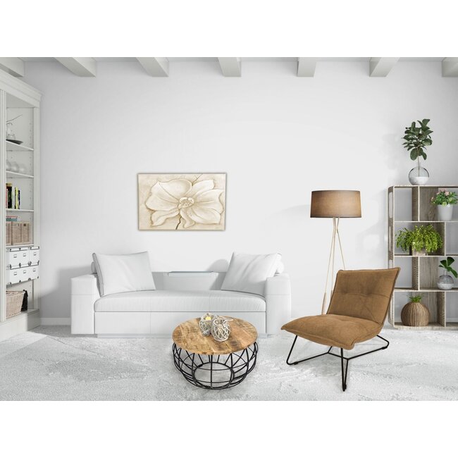 Dream-Living Salontafel Rond - 55 x 55 x 37 cm zwart