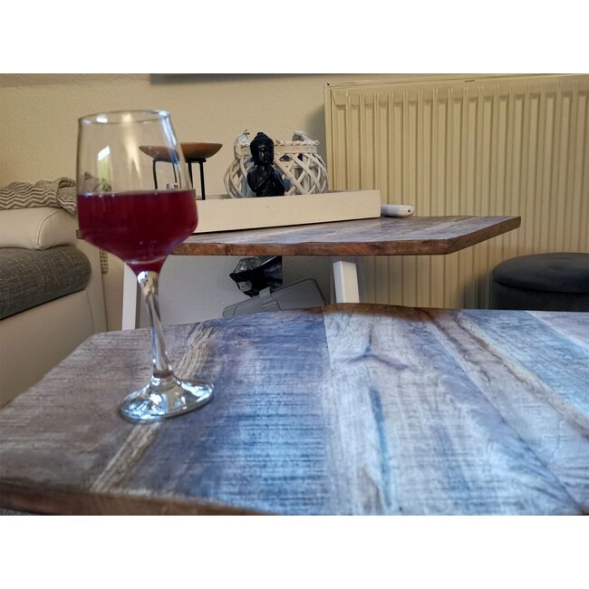 Dream-Living Salontafel Rond - 55 x 55 x 37 cm metalen frame