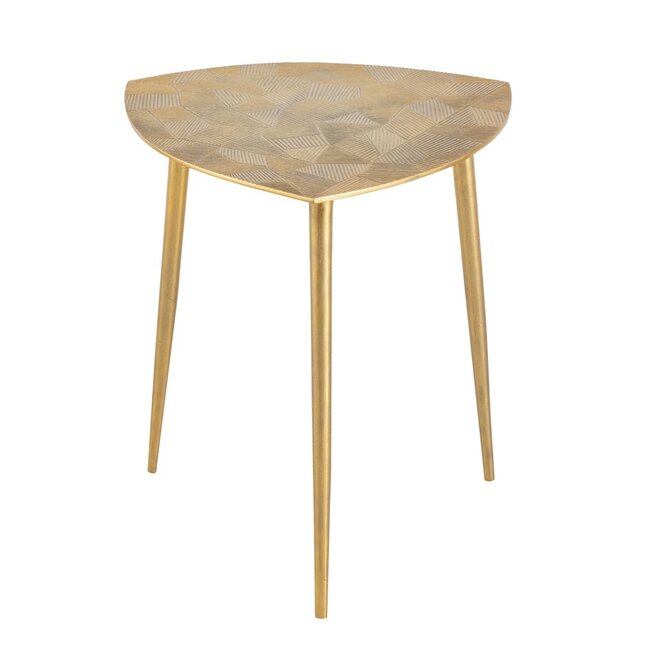 Dream-Living Bijzettafel siertafel Alster 40x45x40 cm goud aluminium