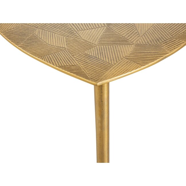 Dream-Living Bijzettafel siertafel Alster 40x45x40 cm goud aluminium