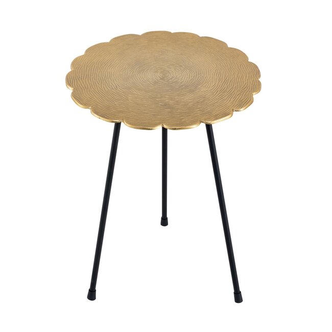 Dream-Living Bijzettafel metalen siertafel Hilton ø 35 x H 45 cm goud