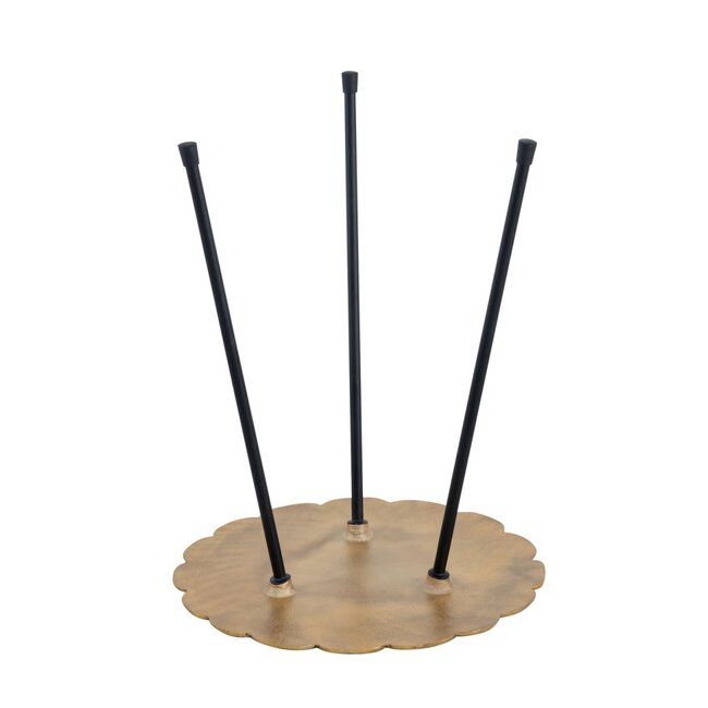 Dream-Living Bijzettafel metalen siertafel Hilton ø 35 x H 45 cm goud