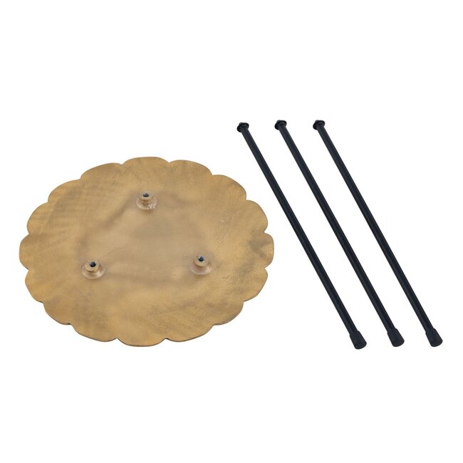 Dream-Living Bijzettafel metalen siertafel Hilton ø 35 x H 45 cm goud