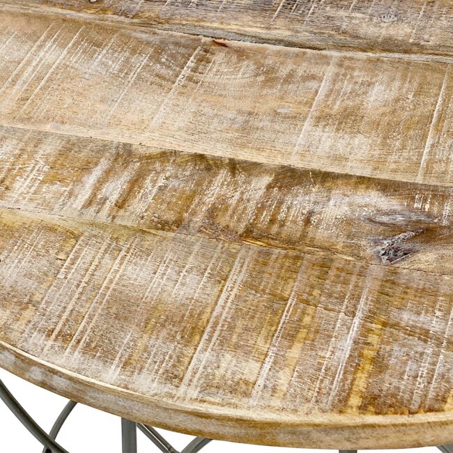 Dream-Living Salontafel Rond - 55 x 55 x 37 cm grijs