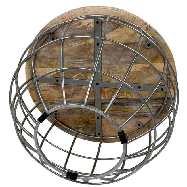 Dream-Living Salontafel Rond - 55 x 55 x 37 cm grijs