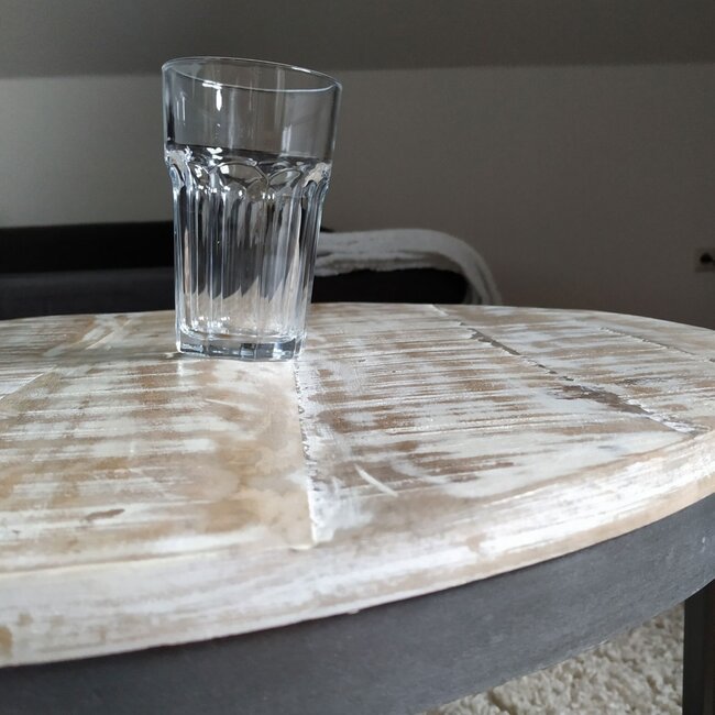 Dream-Living Salontafel Rond - 55 x 55 x 37 cm grijs