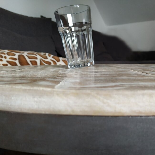 Dream-Living Salontafel Rond - 55 x 55 x 37 cm grijs