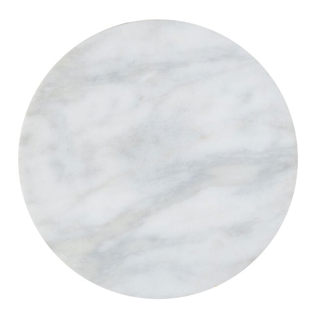 Dream-Living Bijzettafel marmer-metaal rond ø 45 x 56 cm goud