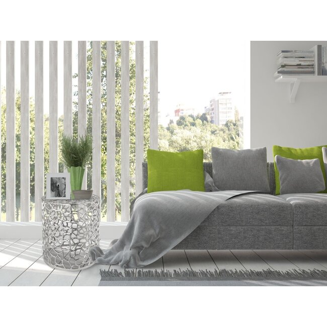 Dream-Living Bijzettafel siertafel Agadir ø 40x46cm zilver aluminium