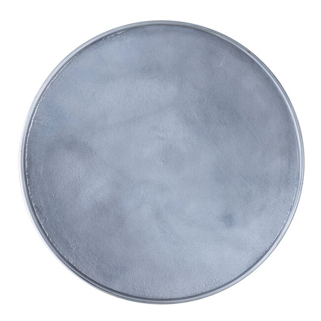 Dream-Living Decoratieve metalen bijzettafel Cairo ø 40 x 45 cm zilver aluminium