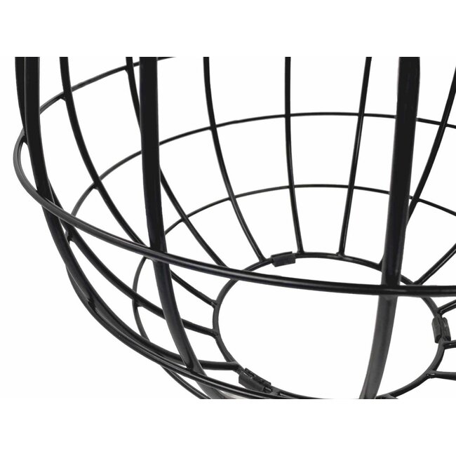 Dream-Living Salontafel ø 55 cm woonkamertafel rond bijzettafel duurzaam London metalen draadframe grid