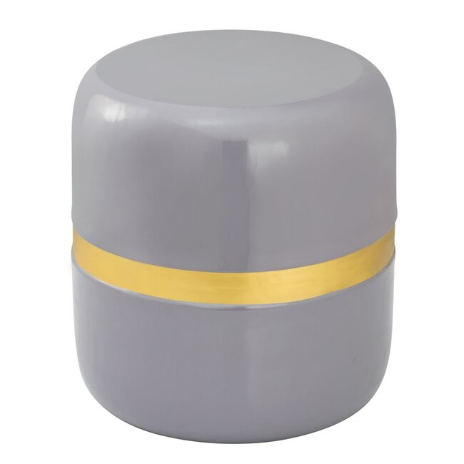 Dream-Living Decoratieve tafel Bijzettafel rond ø 34 H 36 cm Lampentafel Banktafel Beverley tafel Metaal en email