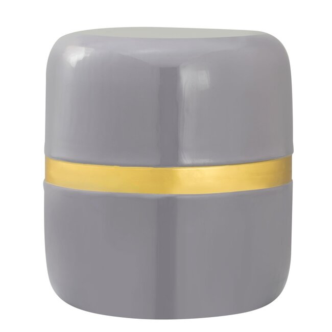 Dream-Living Decoratieve tafel Bijzettafel rond ø 34 H 36 cm Lampentafel Banktafel Beverley tafel Metaal en email