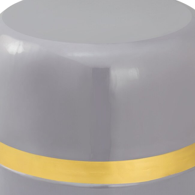 Dream-Living Decoratieve tafel Bijzettafel rond ø 34 H 36 cm Lampentafel Banktafel Beverley tafel Metaal en email