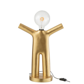 J-Line LAMP MAURICE POLY GOUD